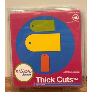 NEW Sizzix 22300 Ellison Design Thick Cuts Tags Crescent